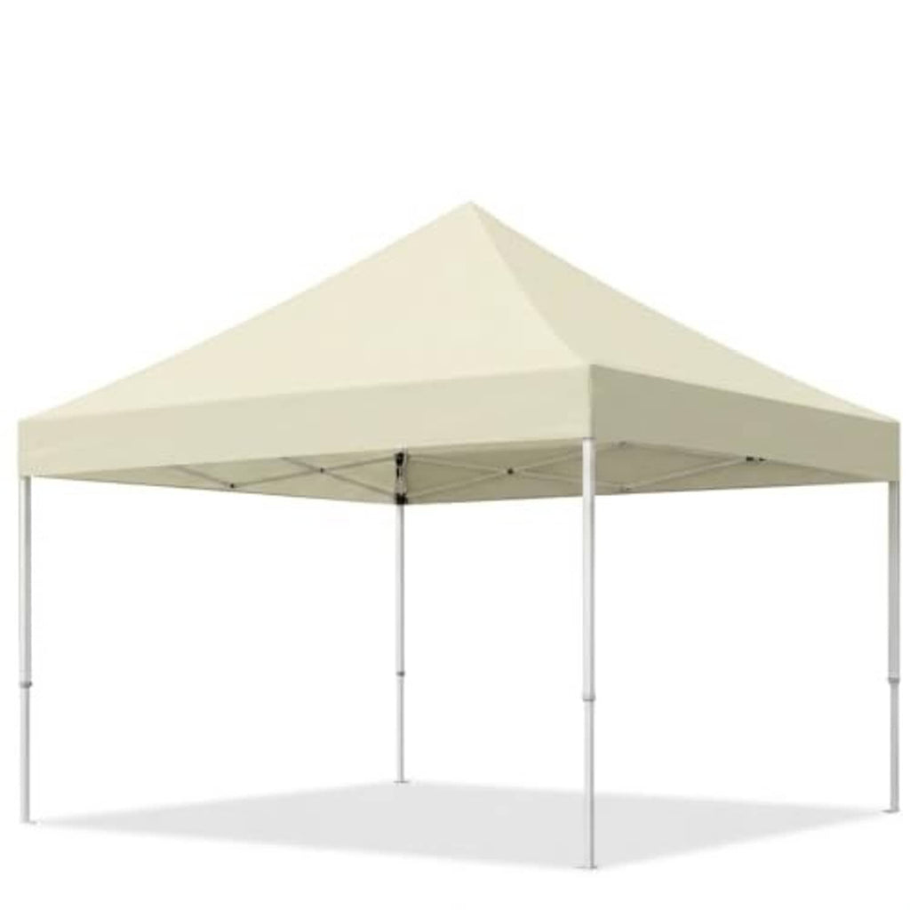 Beige replacement canopy top with peaked roof and four corner support poles