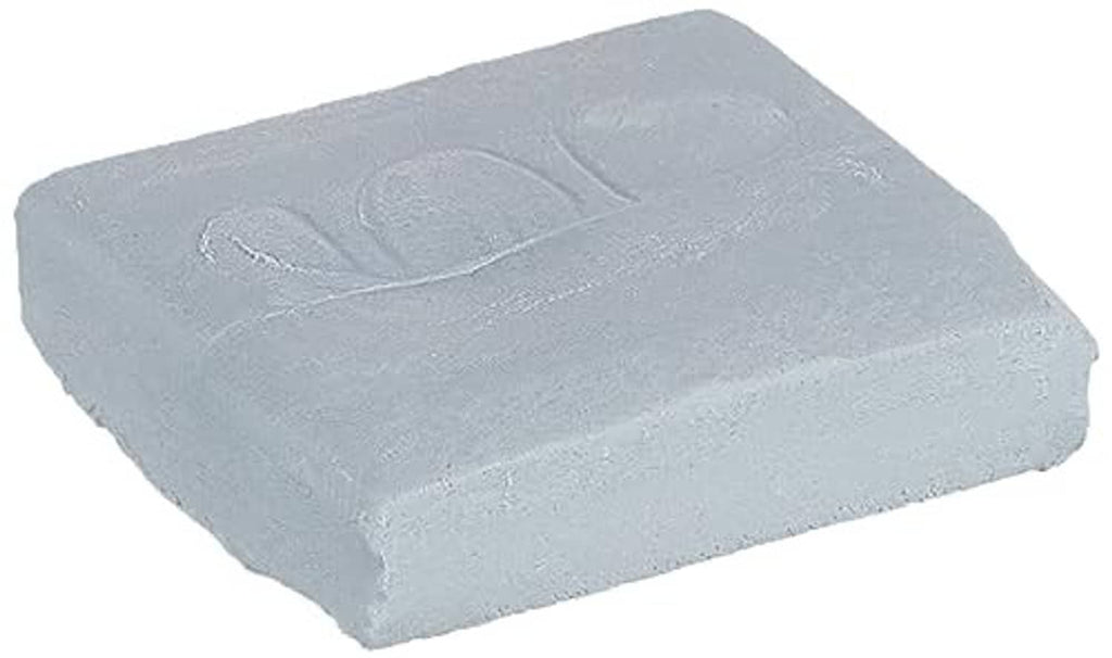 Grey kneaded eraser block close-up