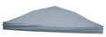 Gray 10x10 pop-up canopy top, peaked roof with side valance panels