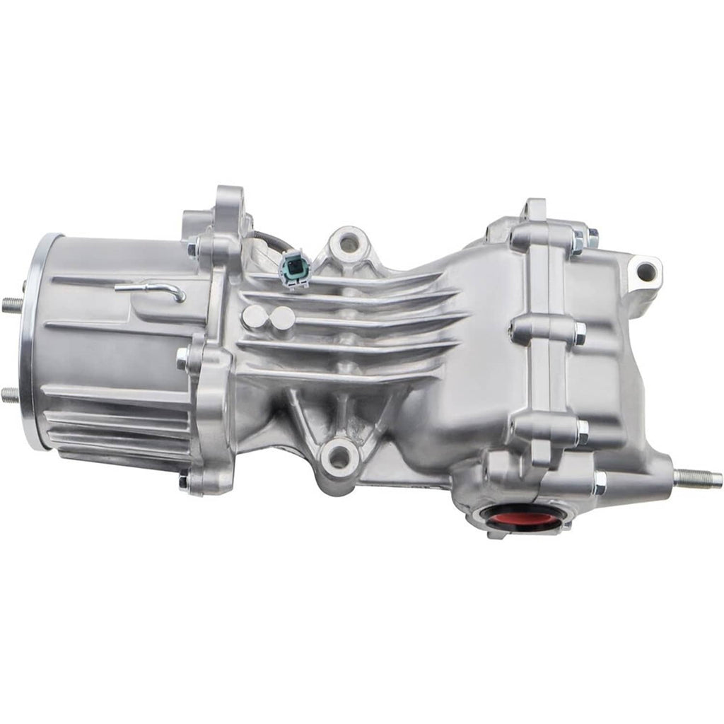 Rear differential carrier assembly with metal housing and flange mount