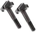 Blade backing pad screw set: two metal screws with black head and threaded shank.