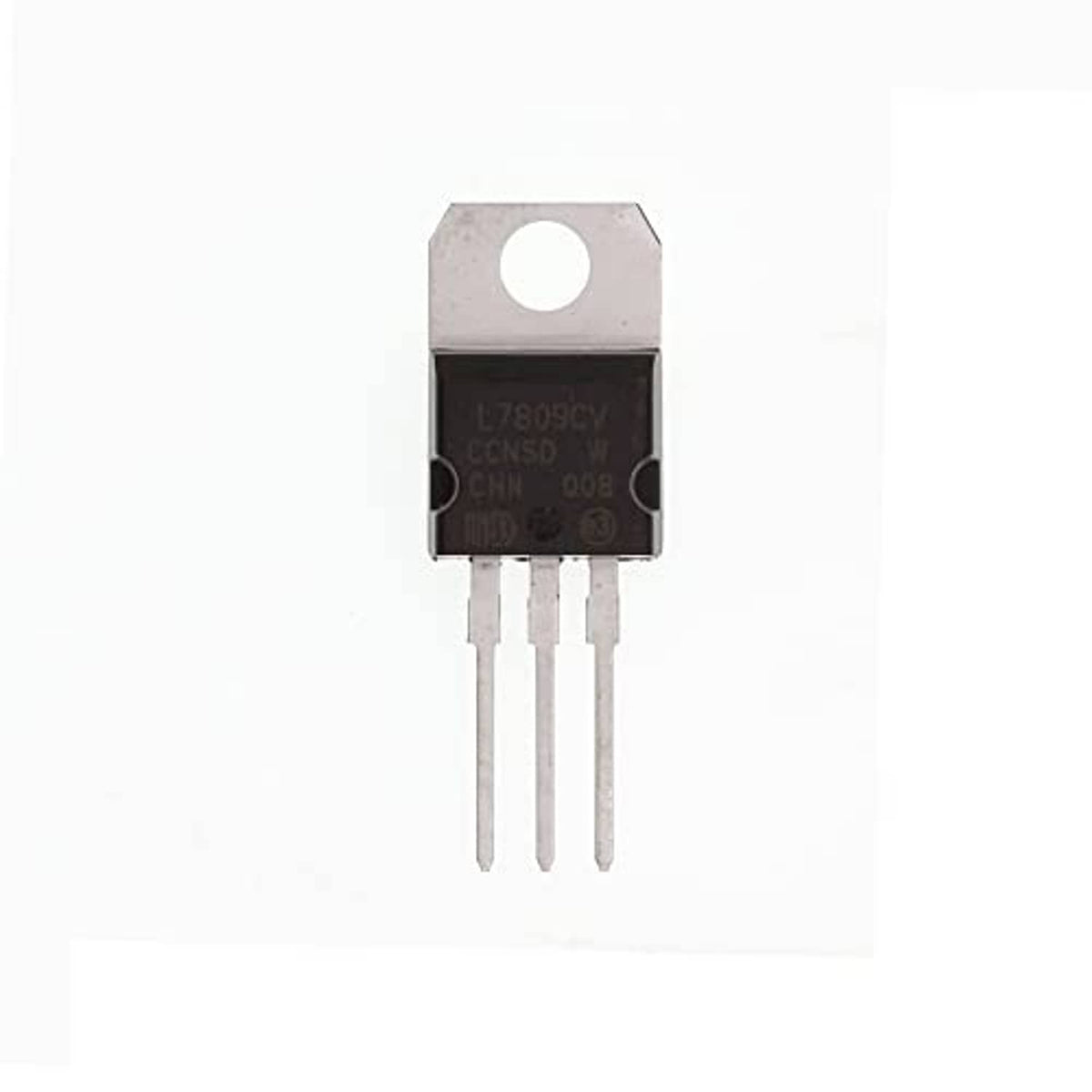 Single L7809CV TO-220 positive voltage regulator IC with three through-hole leads