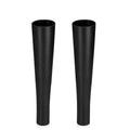 Pair of black rubber ball tee topper replacement cups