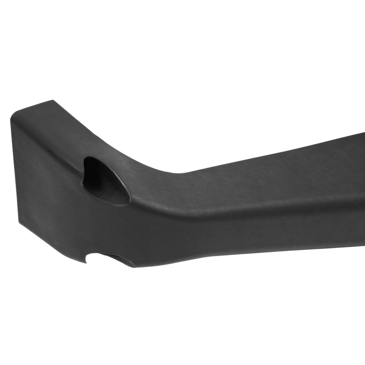 Black pylon base arm end cap with molded grip detail