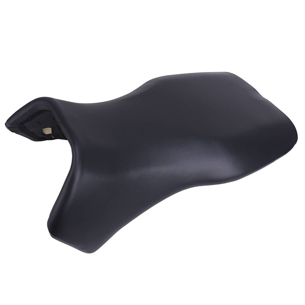 Black ATV seat cushion with molded, contoured surface