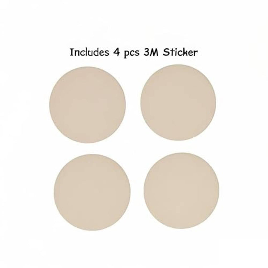 Set of four 3M sticker pads included for mirror glass installation.