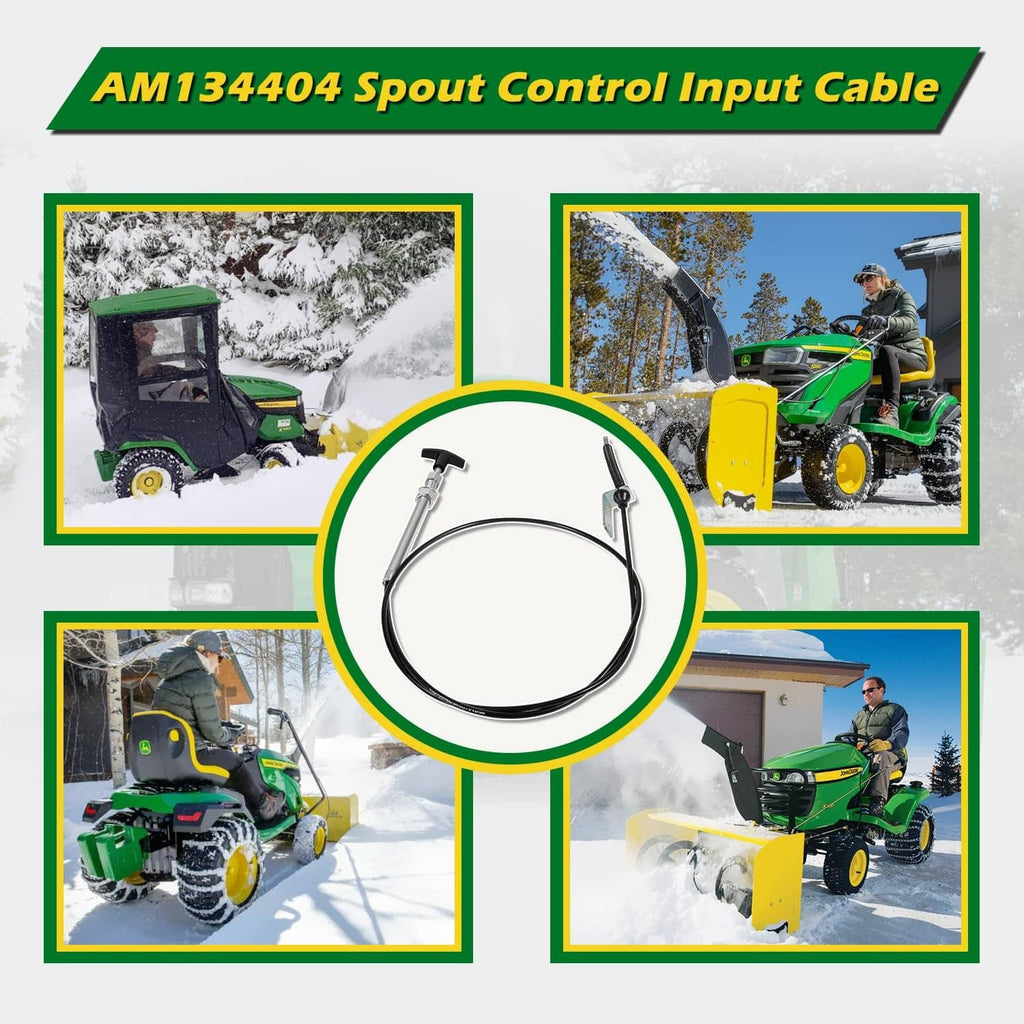 Spout control input cable assembly with black cable and metal tube, centered for view