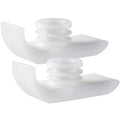 White walker ski glides set with curved runners and central spacers