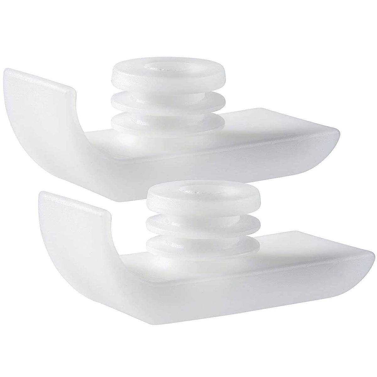 White walker ski glides set with curved runners and central spacers