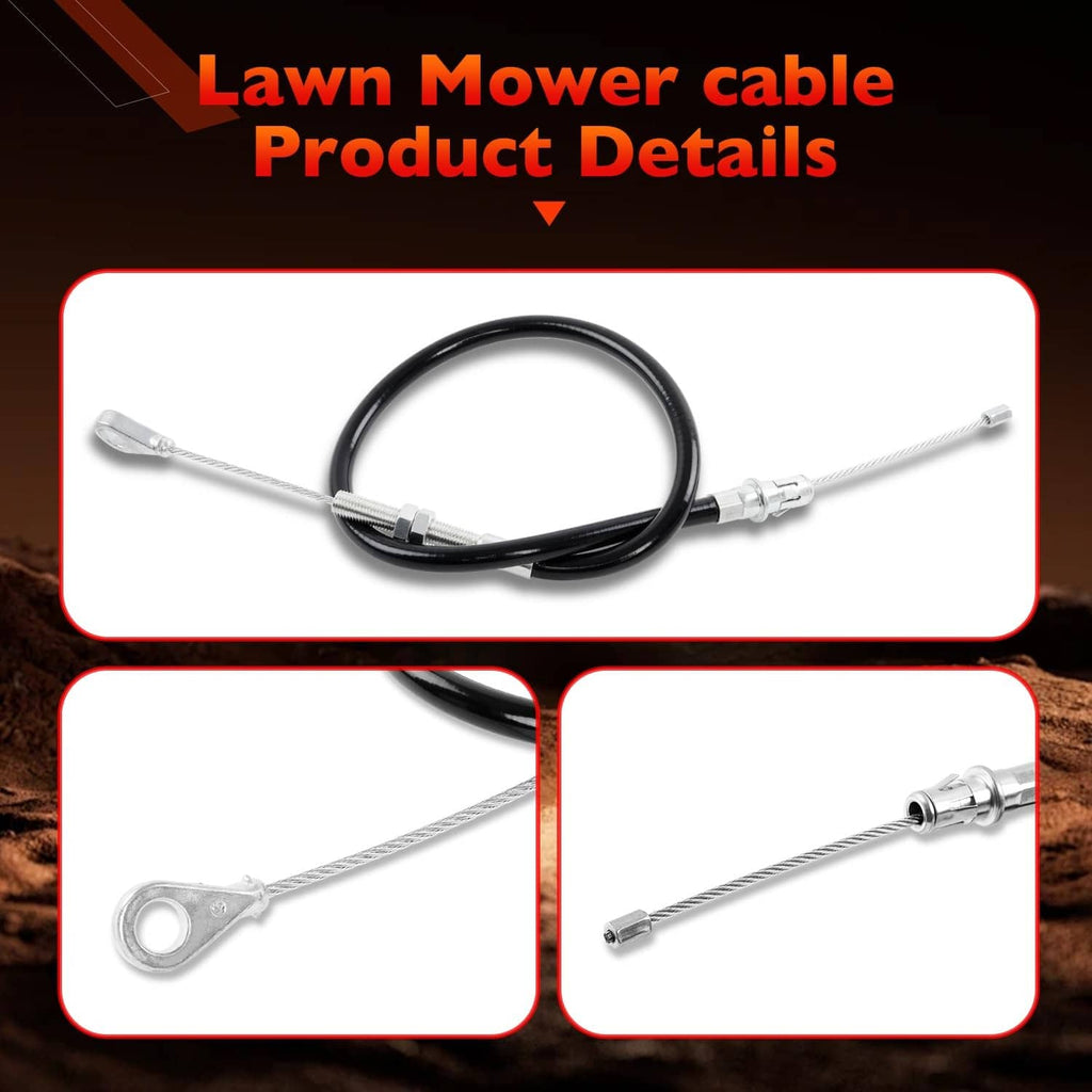 RivetOak 483341 Lawn Mower Deck Lift Cable Assembly Replacement – Compatible with...