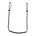 Climbing stick aider with two looped cords and black non-slip rubber tube