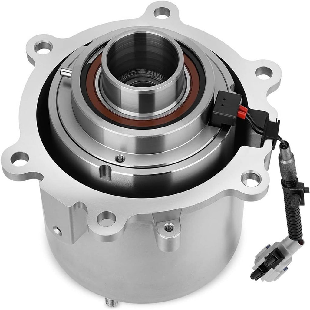 Rear differential coupling with flange, hub seal, and attached electrical connector