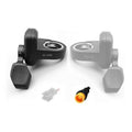 Black and gray e-bike thumb throttle for left or right handlebar, speed control socket