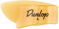 Large yellow Dunlop thumbpick with L marking