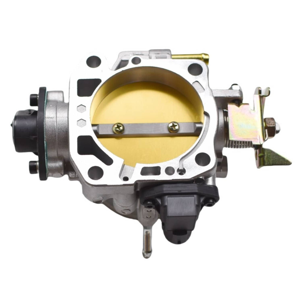 70mm throttle body with polished bore and intake manifold mounting flange