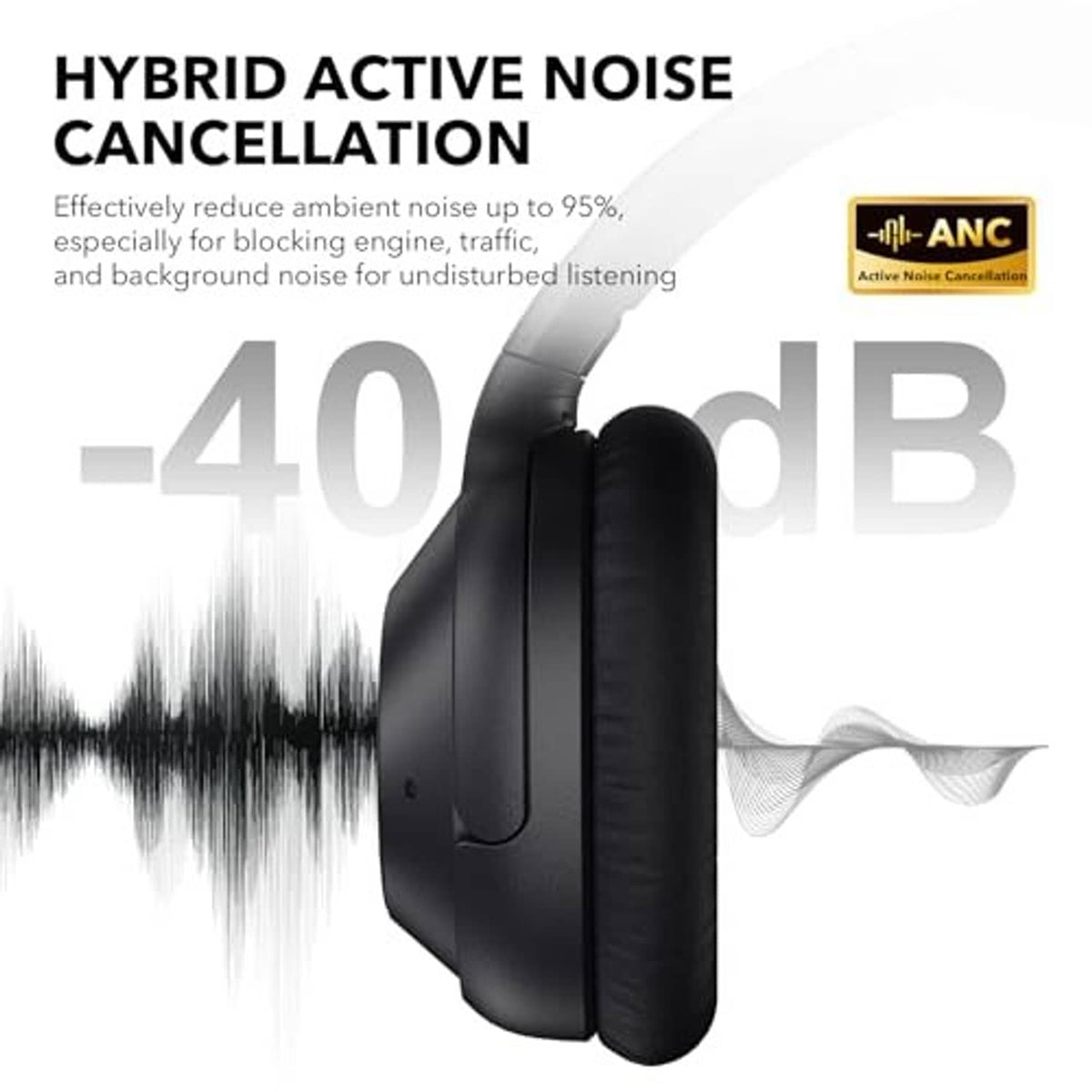 Black over-ear headphones with angled ear cups and cushioned headband