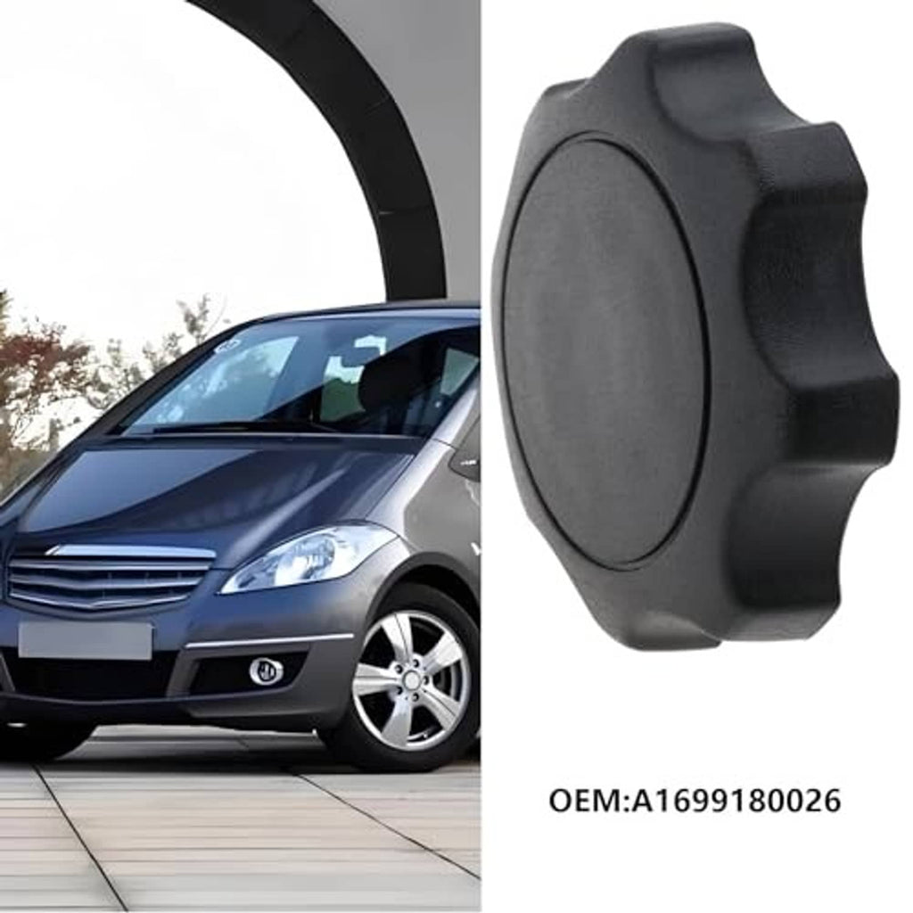 Black car seat adjustment knob, side profile with textured rim