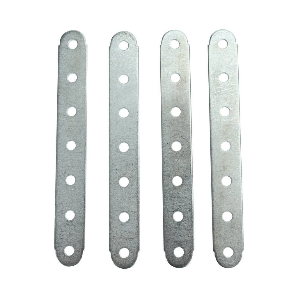 Metal cooler mounting brackets, four flat strips with round holes
