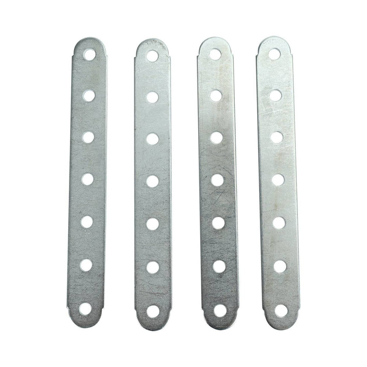 Metal cooler mounting brackets, four flat strips with round holes