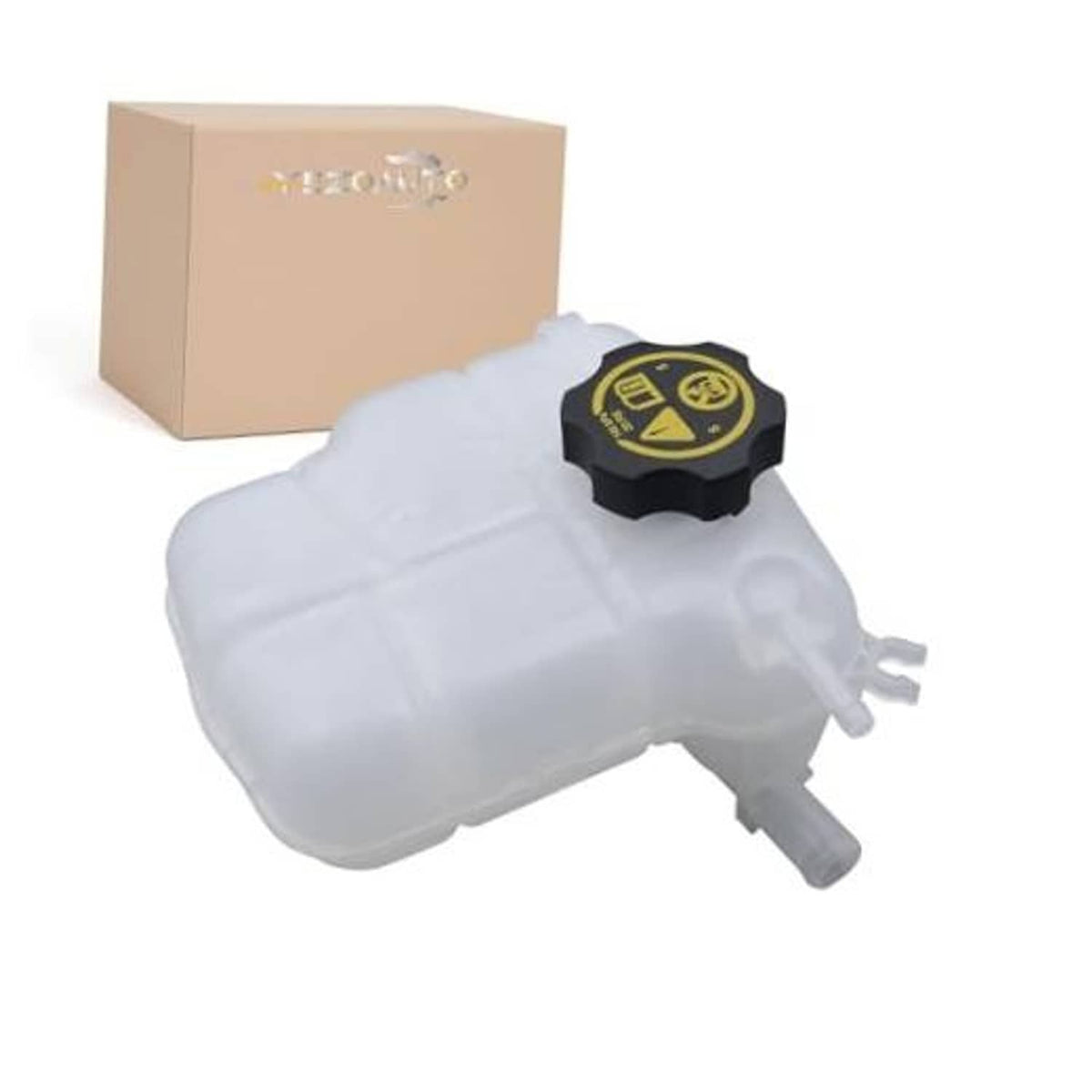 Pressurized coolant reservoir tank with black cap for Chevrolet Cruze