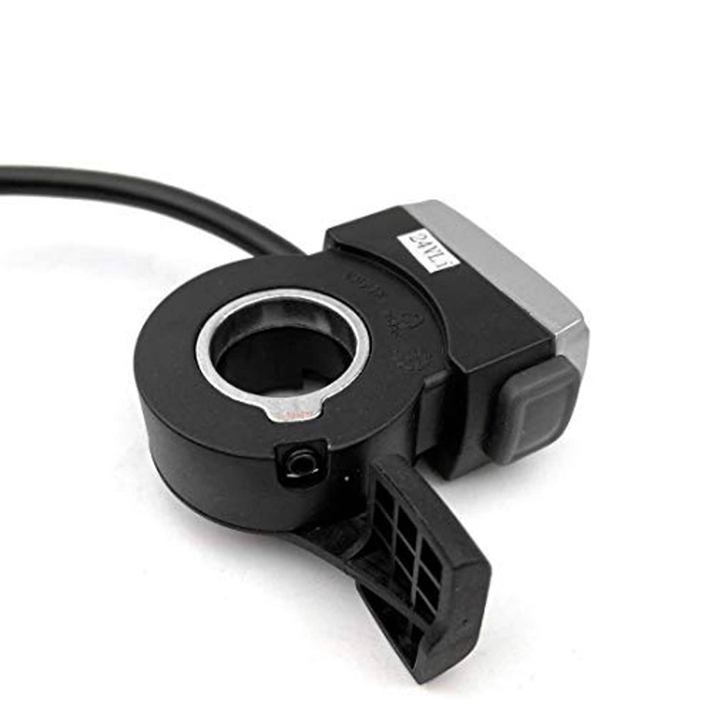 Thumb throttle sensor with circular connector and black mounting bracket