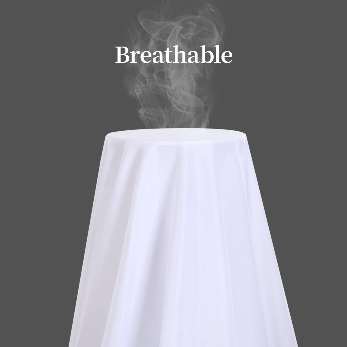 White flat sheet angled view, soft drape with gentle fabric creases