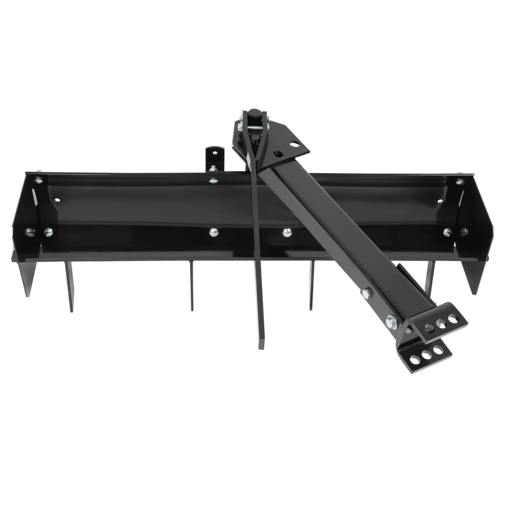 38 in tow-behind box scraper blade with adjustable mounting frame and support legs
