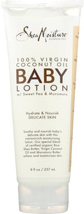 SheaMoisture 100% Virgin Coconut Oil Baby Lotion tube, front label view
