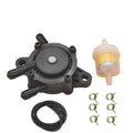 Vacuum fuel pump with oil hose, filter, and mounting clips set