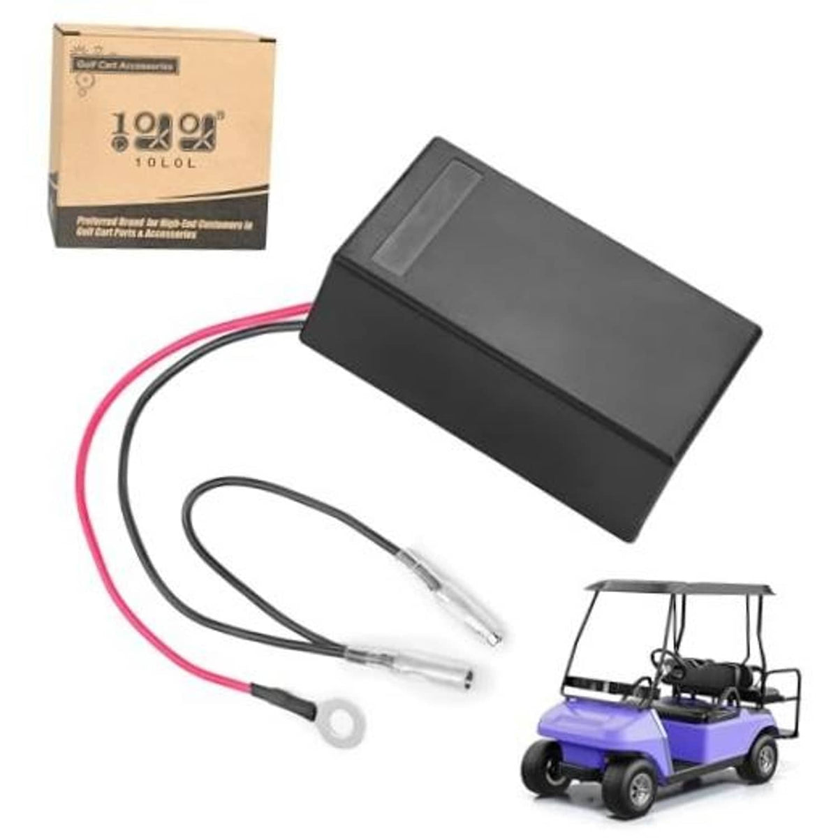 RPM rev limiter module kit with black box, wires, and ring terminal