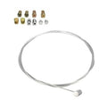 Brake and clutch cable repair kit: looped steel cable with connector ends