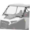 Vented windshield for Polaris RZR XP 1000, clear panel with black corner mounts