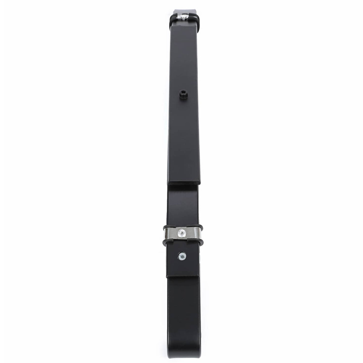 Rear leaf spring assembly with black strap and mounting hardware