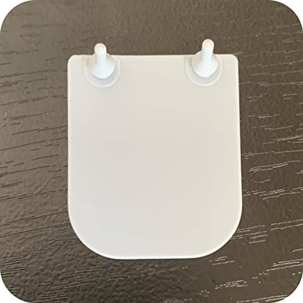 White exhalation valve replacement insert with two peg posts for mounting