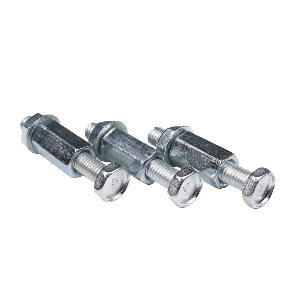 Flywheel puller tool with two long threaded shafts and hex-head bolts