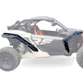 Black extended fender flares for off-road UTV, wide wheel coverage
