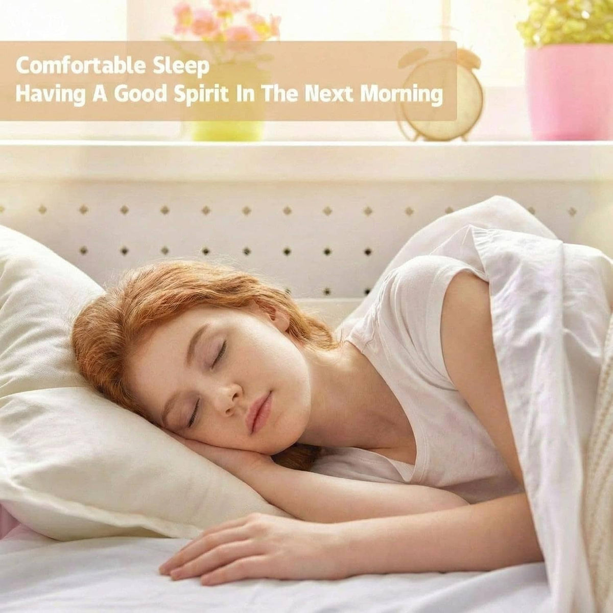 Padded comforter clips for keeping bedding secure (clip not visible close-up)