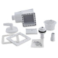 Hayward Dyna-Skim above-ground pool skimmer parts kit with basket and fittings, gray
