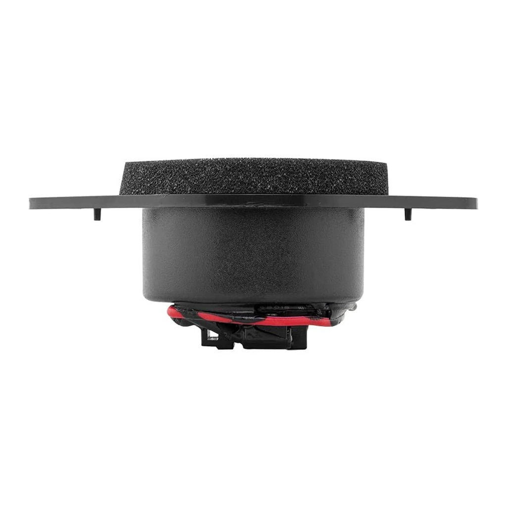 Black DS18 bullet compression tweeter underside view with red/black wiring