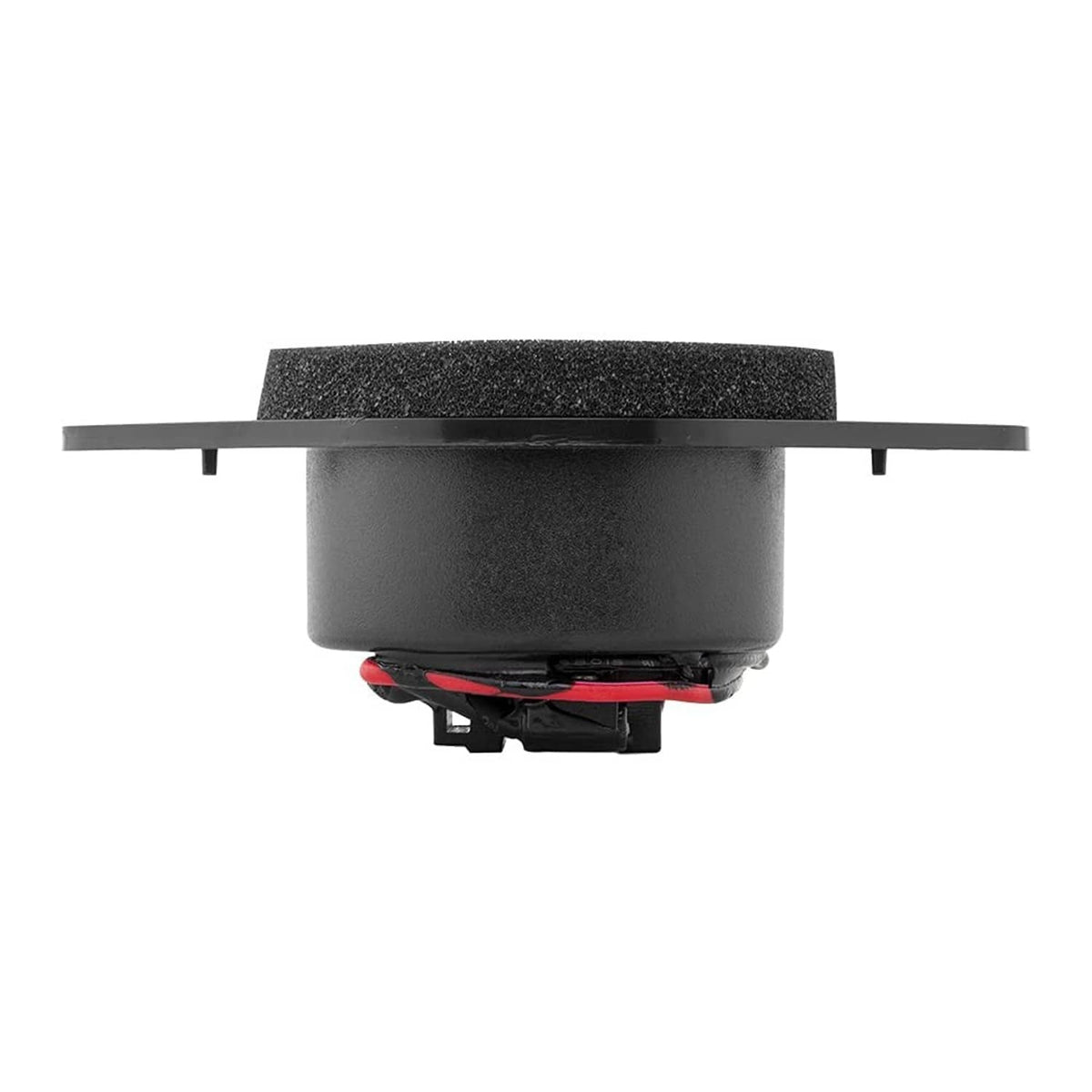 Black DS18 bullet compression tweeter underside view with red/black wiring