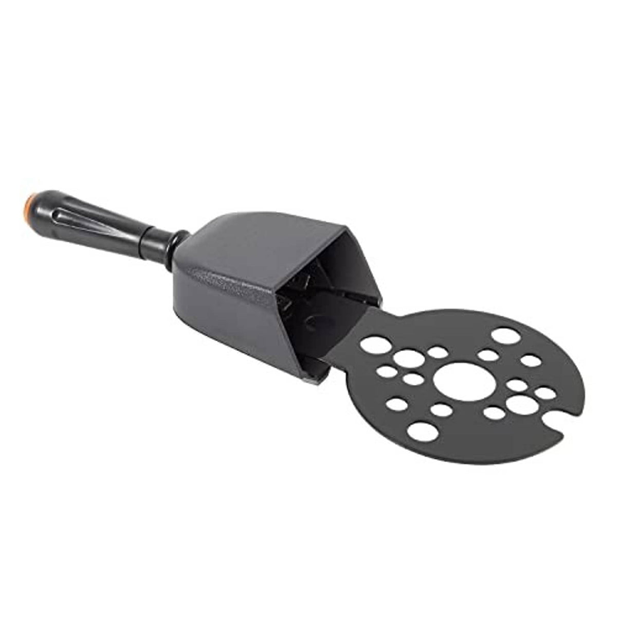 Tilt jack plate control switch with black mounting plate and gray lever housing