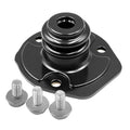 Black shifter turret seal with metal plate and three mounting studs