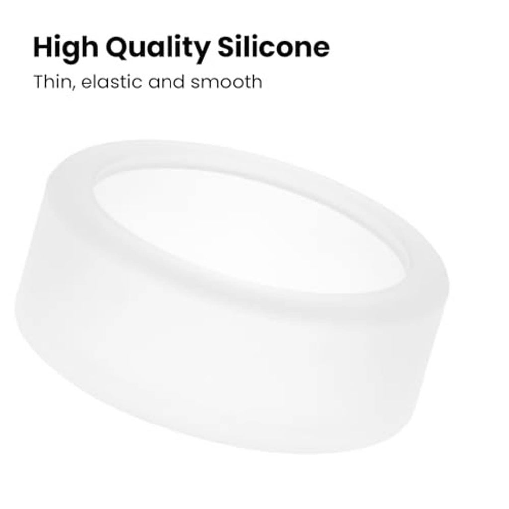 Clear silicone protective case cover with smooth finish and open oval center