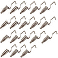 Metal wire rope gallery hooks, adjustable S-shaped hanger set (18-pack)