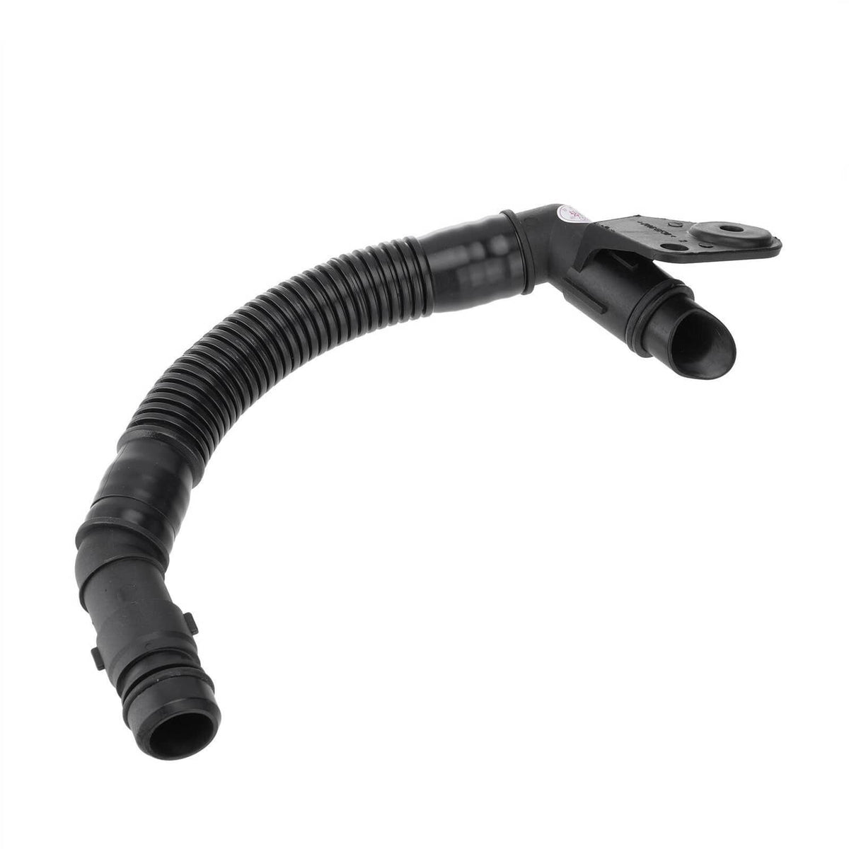 Black vent hose with PCV valve connector and inline molded fittings