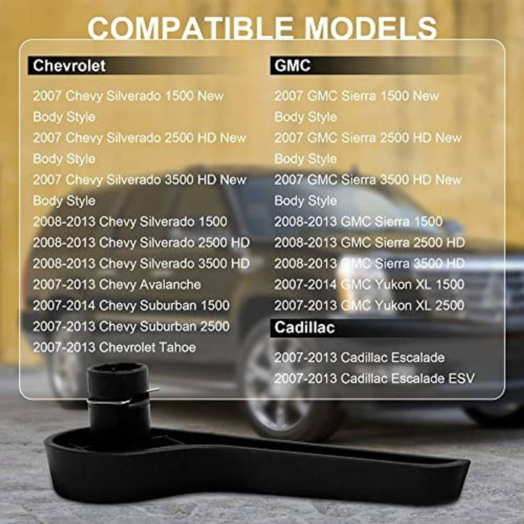 Black seat recliner handle with flat armrest-style grip