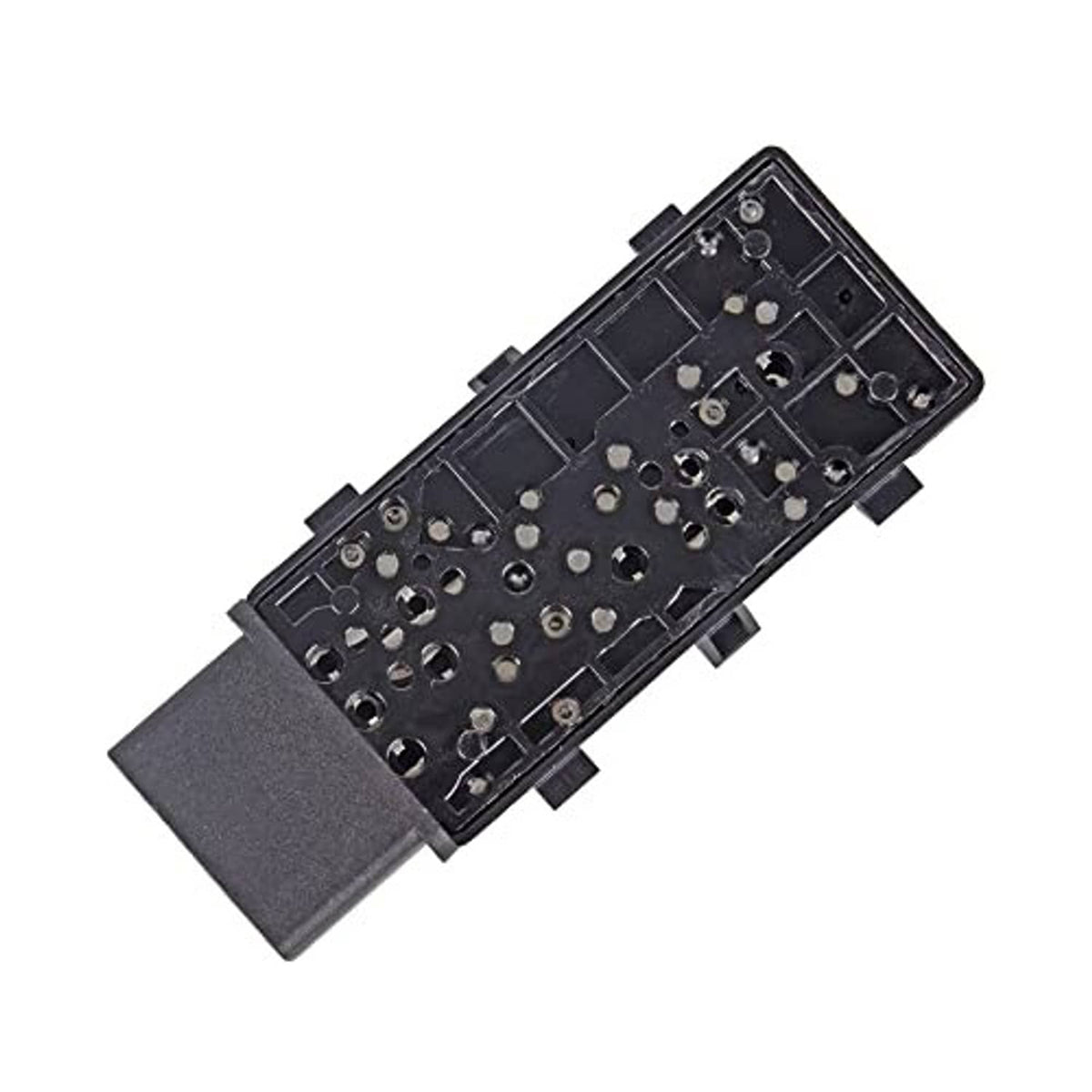 6-way power seat adjustment switch internal contact board on dark gray base