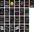 Mini motivational cards, dark backgrounds with bright sayings and assorted designs