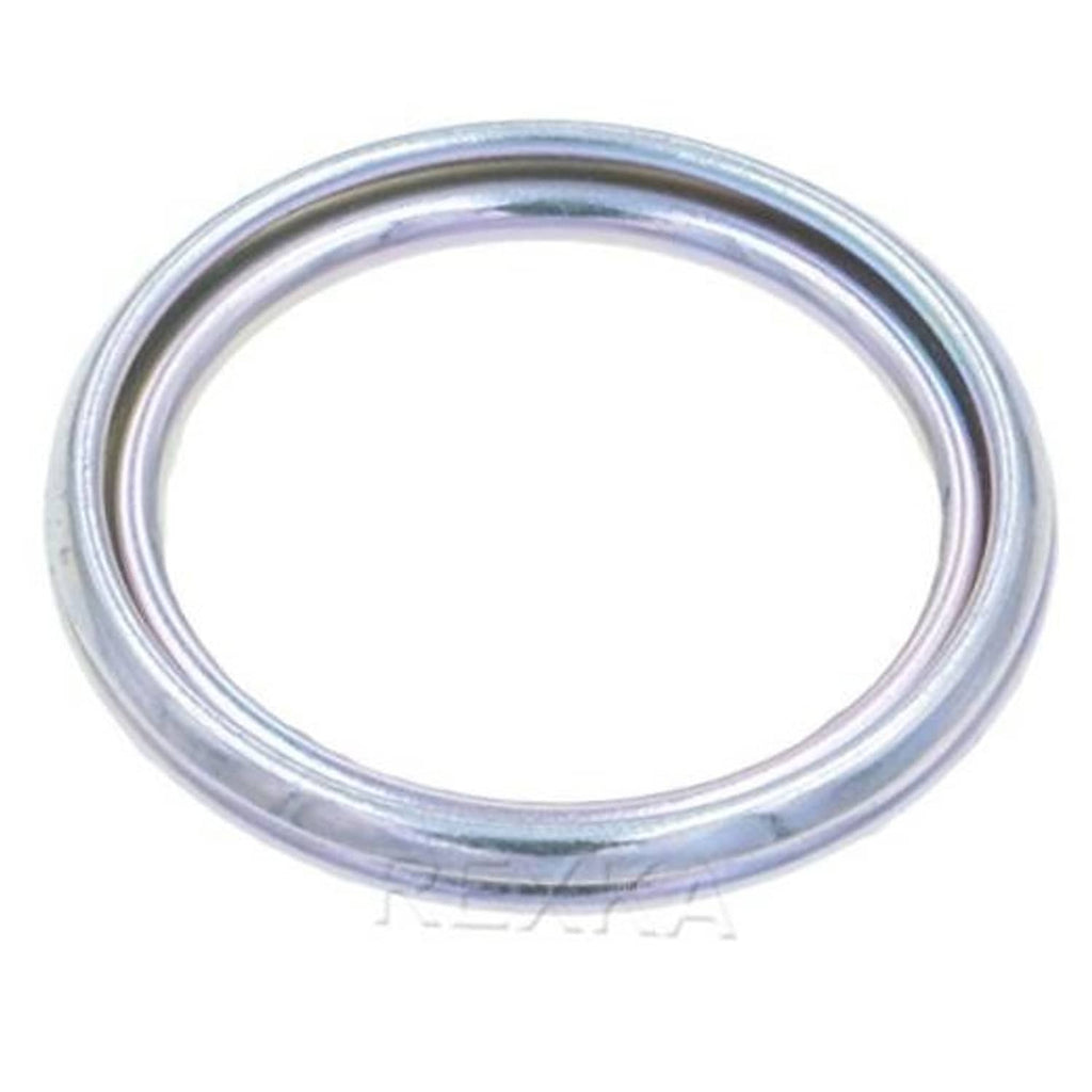 Silver circular drain plug gasket ring for rear differential oil