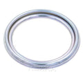 Silver circular drain plug gasket ring for rear differential oil